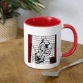 AtrixU High Cat Coffee Mug - white/red