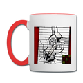 AtrixU High Cat Coffee Mug - white/red