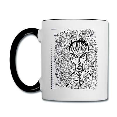 ATRIXU BLACK & WHITE COLLECTION COFFEE MUG - white/black