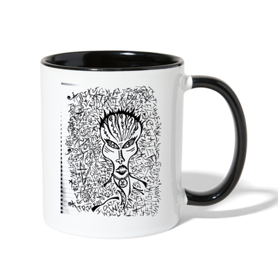 ATRIXU BLACK & WHITE COLLECTION COFFEE MUG - white/black