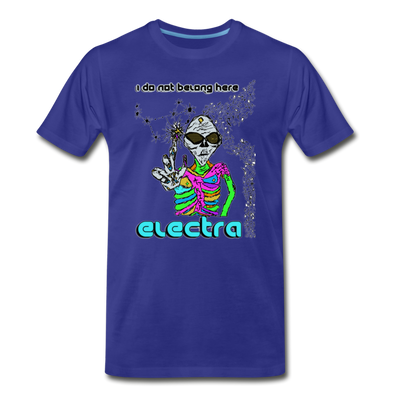 I DO NOT BELONG HERE - ELECTRA - royal blue