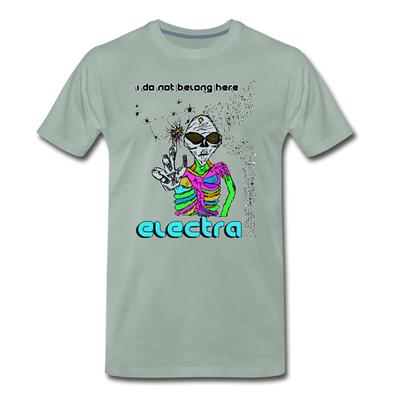 I DO NOT BELONG HERE - ELECTRA - steel green